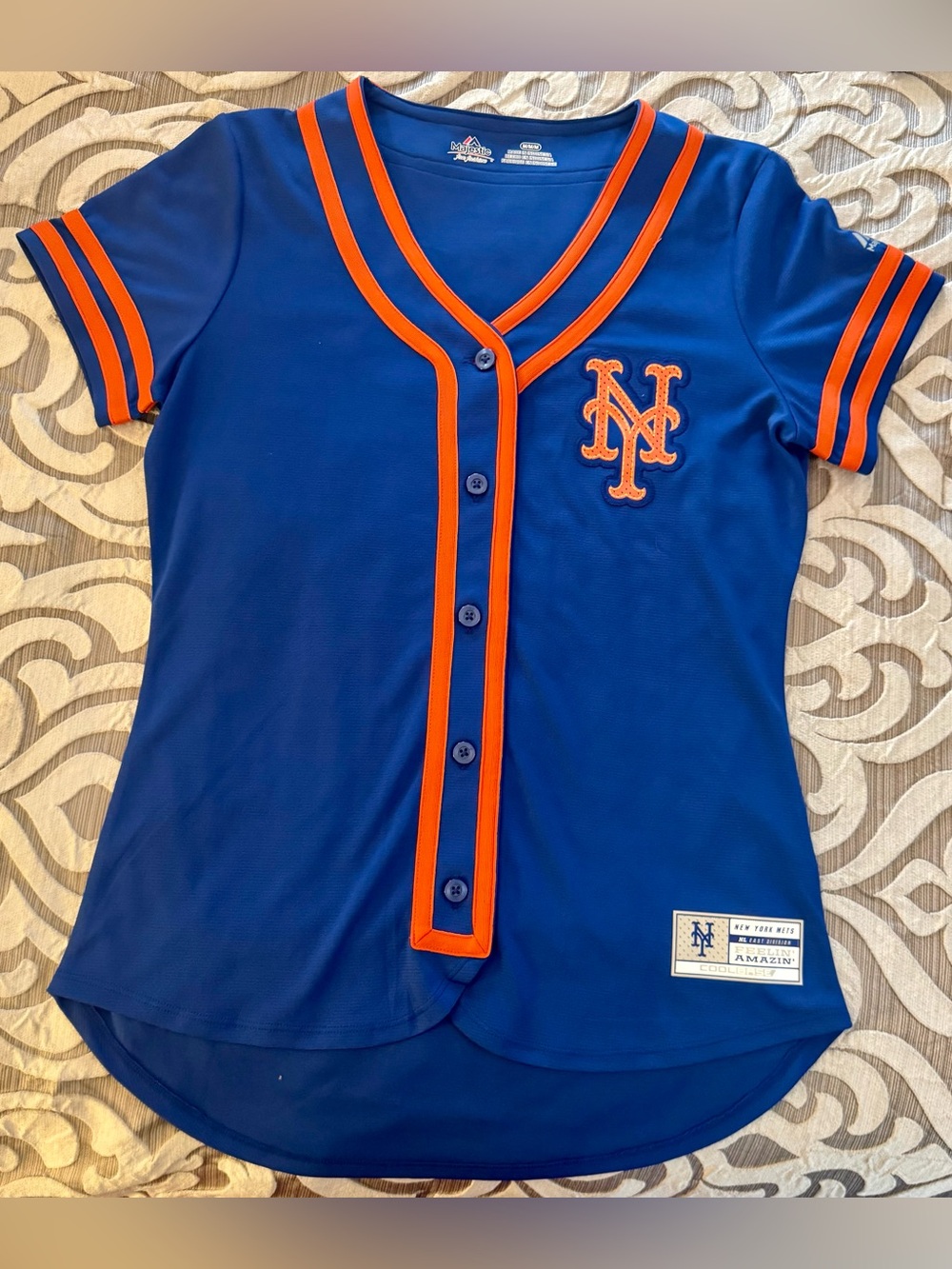 NY Mets Women’s Jersey - Royal Blue & Orange (size M)